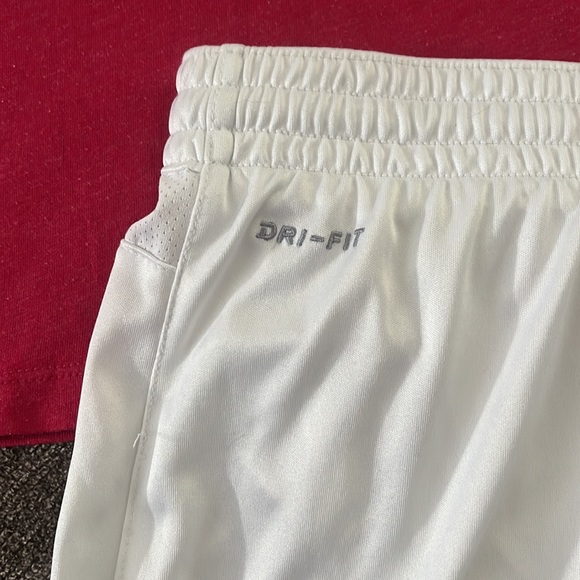 Nike Dri-Fit White Shorts Small - Picture 4 of 6